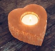 Selenite Tealight Holder Heart Selenite Tealight Holder Heart